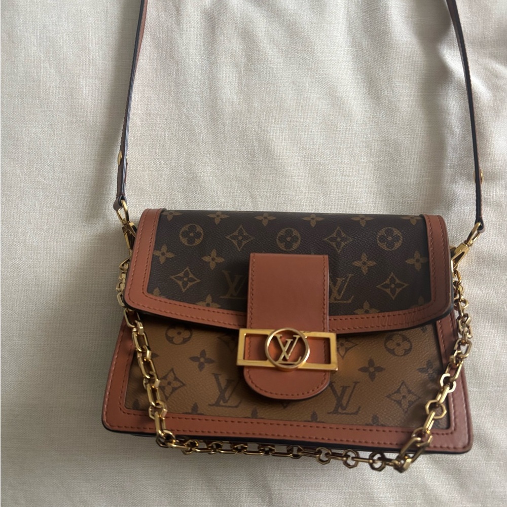 Louis Vuitton Tan and Brown Monogram Crossbody Bag